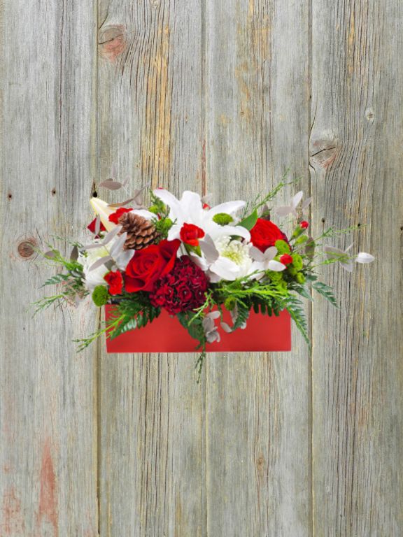FOAM ARRANGEMENT "WINTER BERRY" RECTANGLE